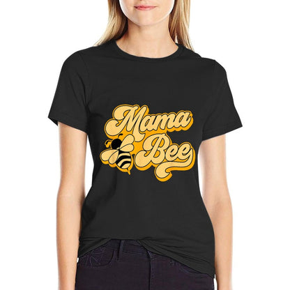Mama Bee 1st Birthday Outfit For Beekeeper Mom Mommy Women  Trendy Pattern T-Shirt