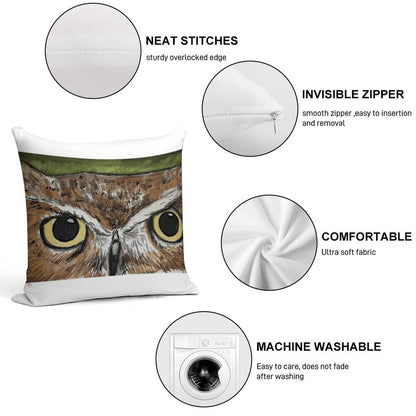 Wise Woods Owl Soft Style Accent Throw Pillow