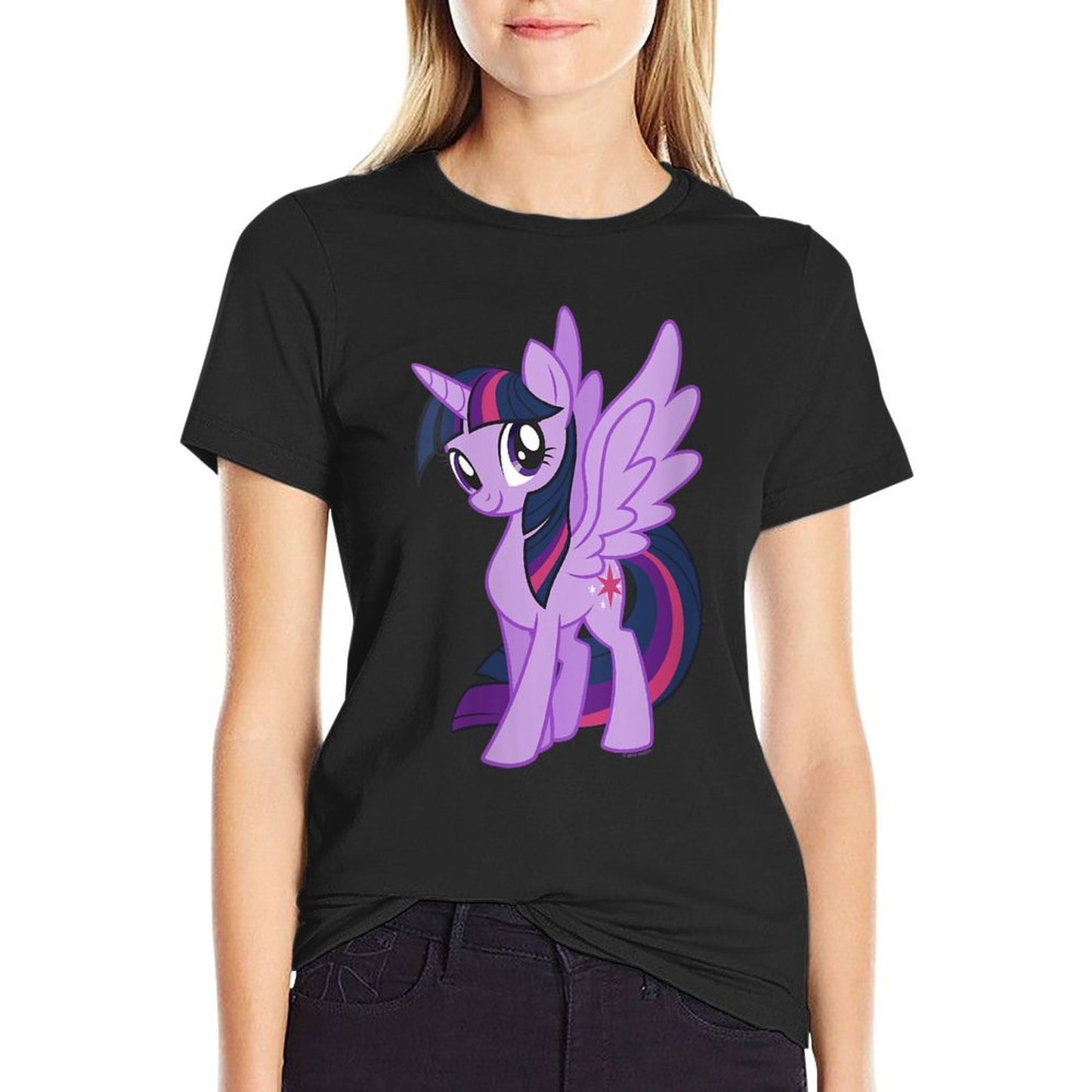My Little Pony Friendship Is Magic Big Twilight Portrait  Fade-proof Color T-Shirt