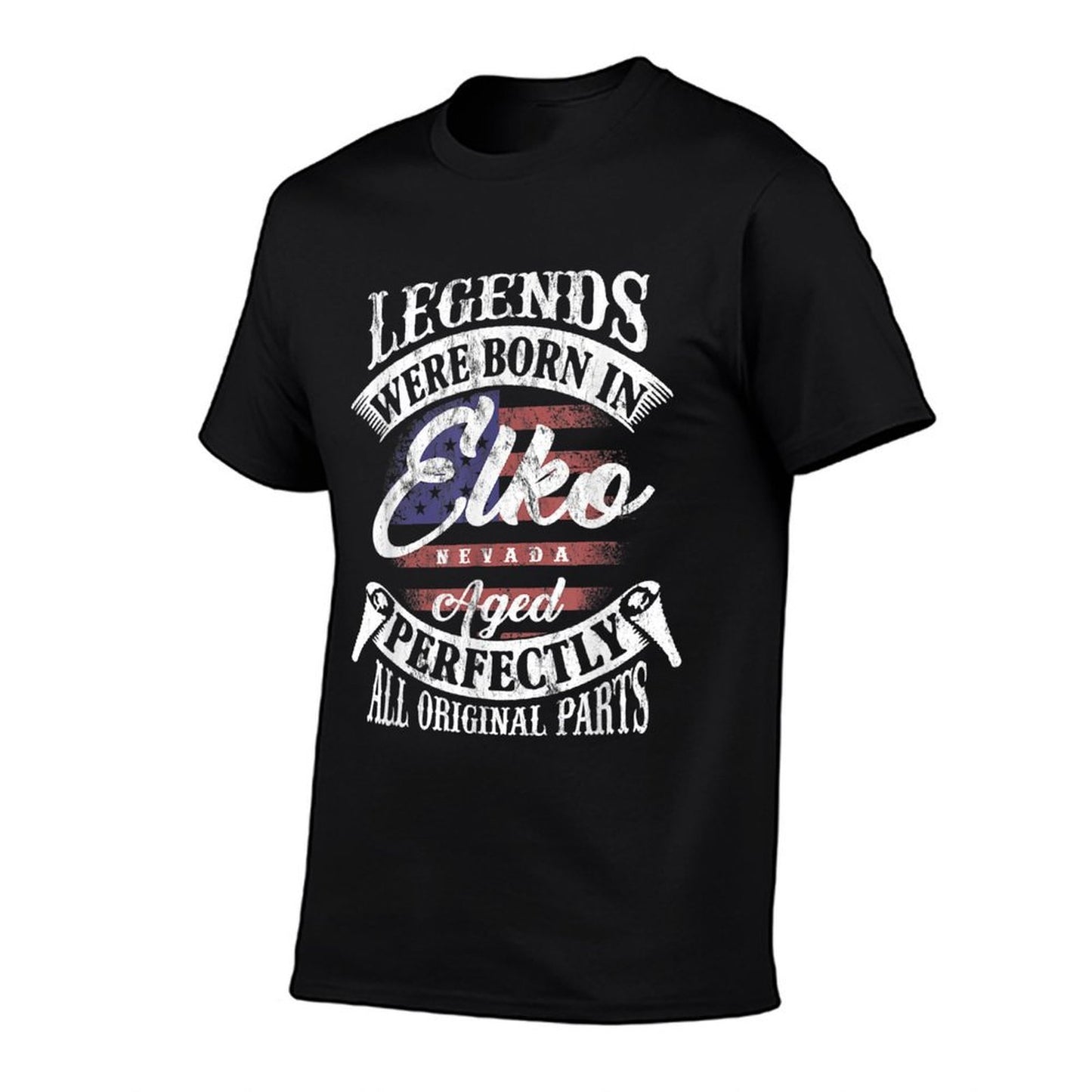 Legends Were Born In Elko Nevada Original Vintage Birthday  Polyester Blend T-Shirt