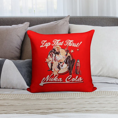 Nuka Pinup Girl Worn-Out Dks Soft Durable Construction Throw Pillow