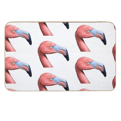 Flamingo Bird Art  Rapid-Drying Bath Mat