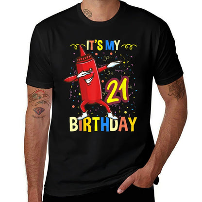 Its My 21st Birthday Dabbing Ketchup  Easy-care T-Shirt