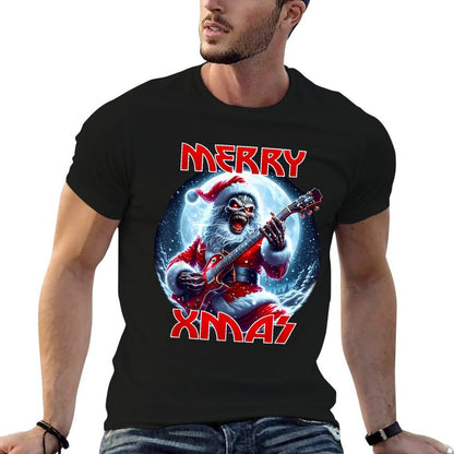 Merry Christmas Heavy Metal Band Death Metal Vintage Santa  Vintage-inspired T-Shirt