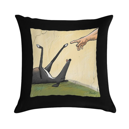 The Hand of Dog Soft Ultra-Soft Texture Throw Pillow