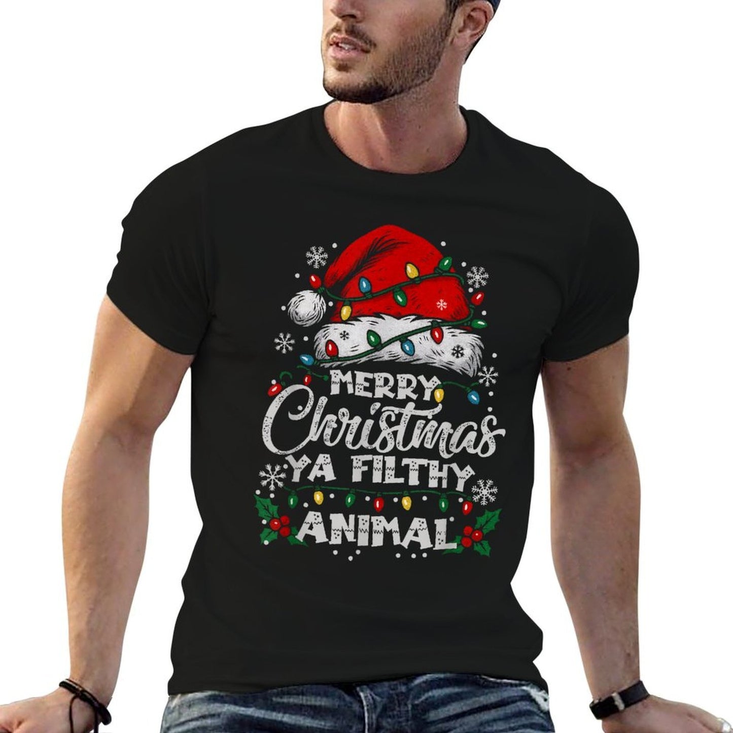 Merry Christmas Animal Filthy Ya Costume Matching Family  Quick-drying T-Shirt