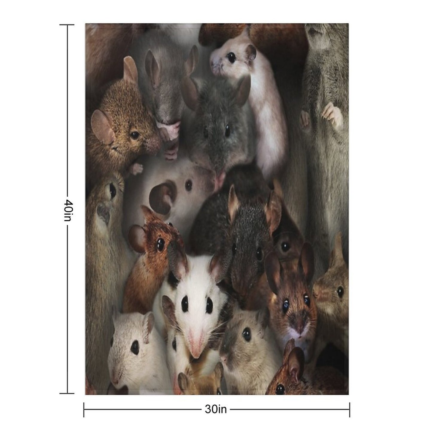 Mice Lightweight Throw Blanket