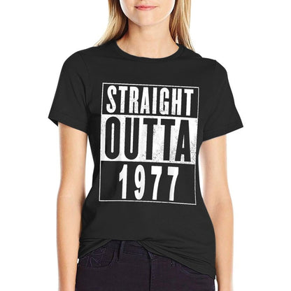 Straight Outta 1977 - 40th Birthday Gift  Vintage-inspired T-Shirt