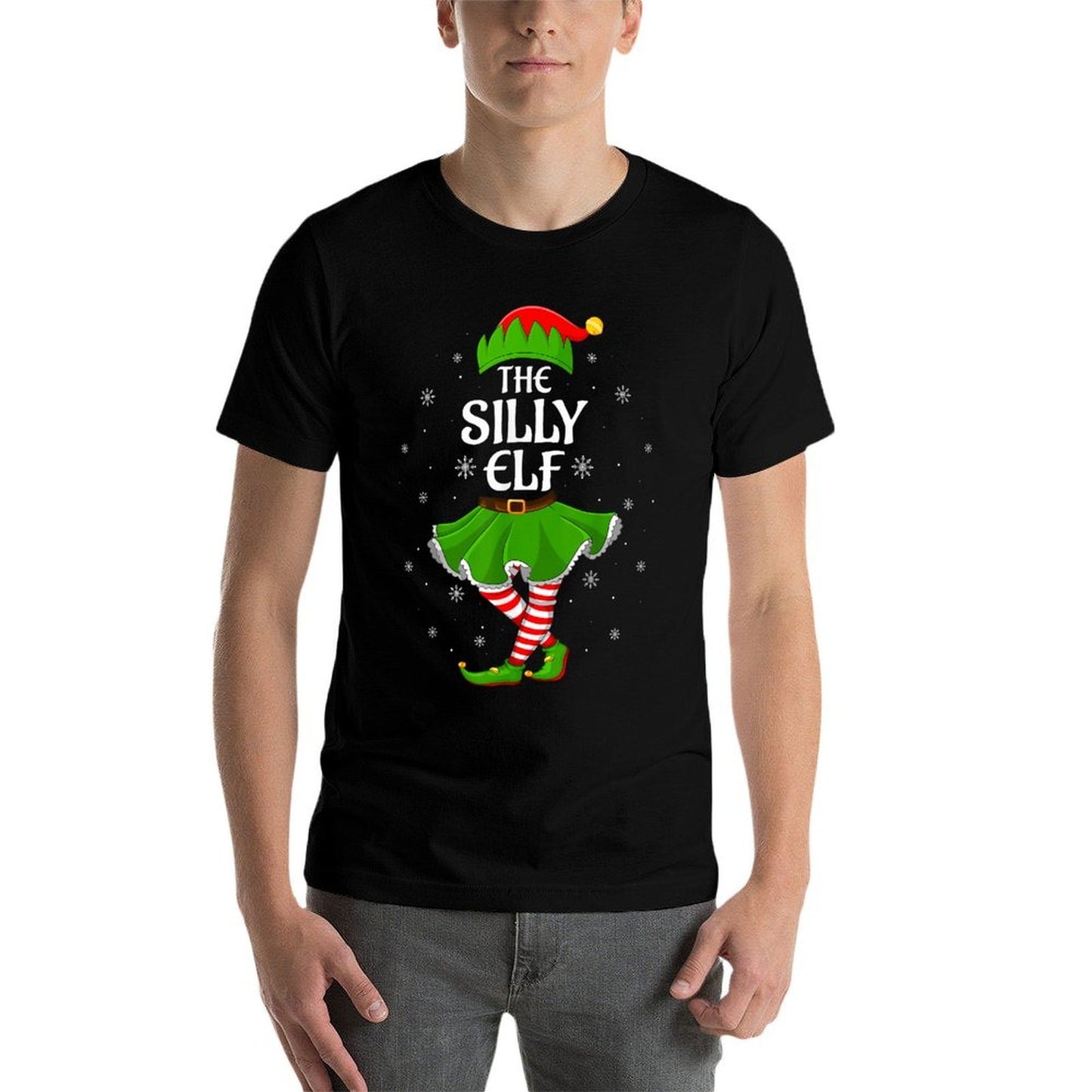 Silly Elf Christmas Family Women Girls Elf Squad Xmas  Lightweight T-Shirt