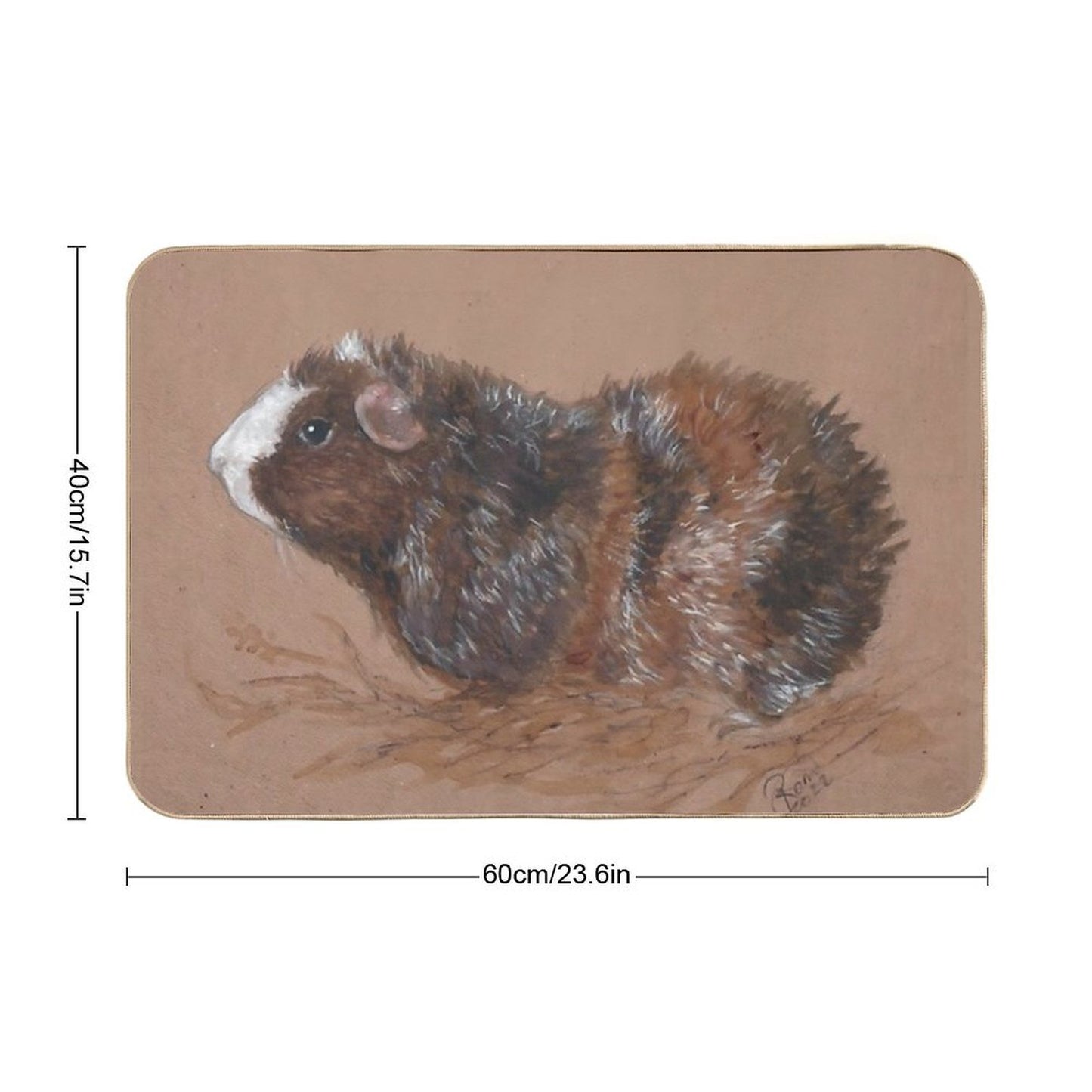 Roan Guinea Pig Durable Bath Mat