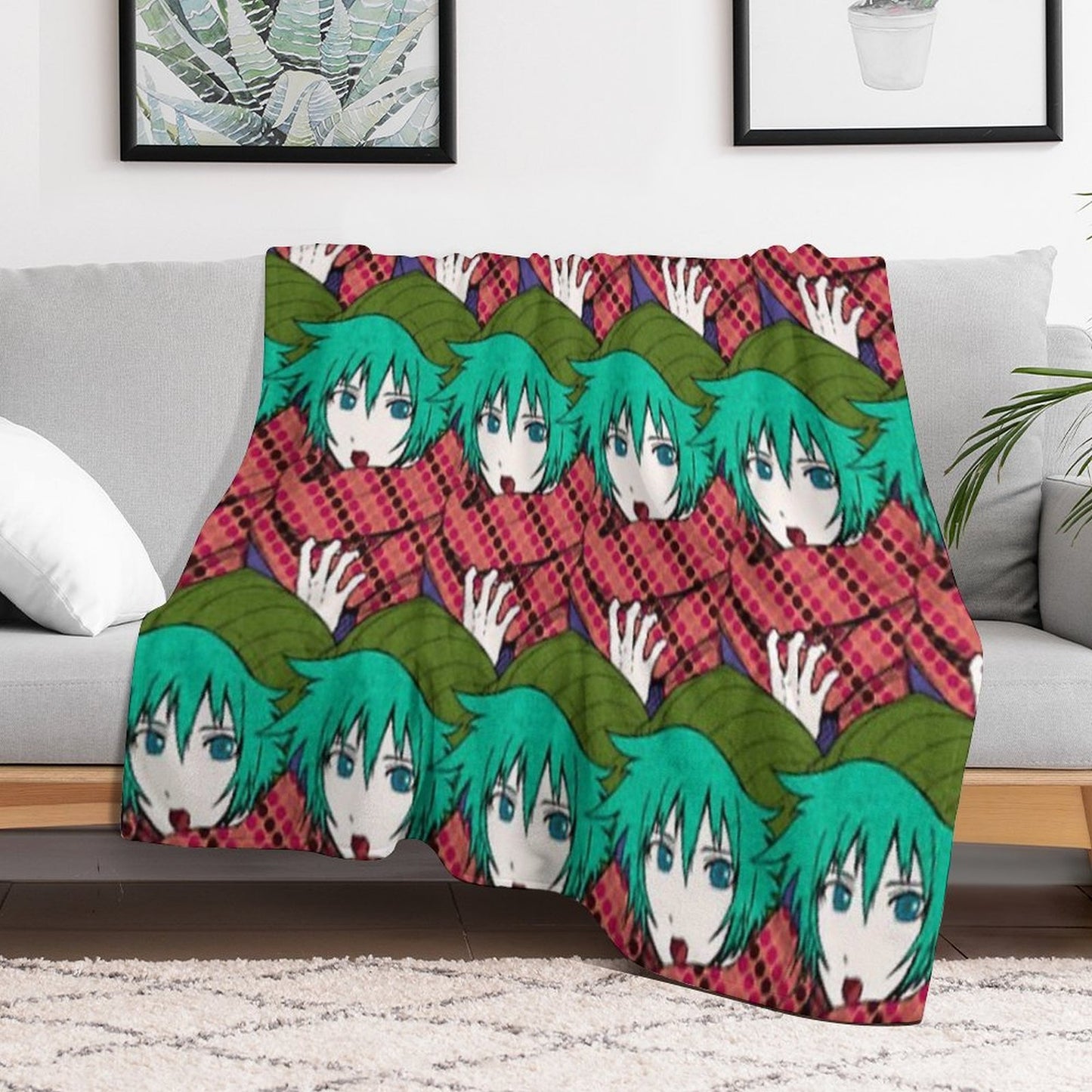 Shin Tsukimi Eco-conscious Throw Blanket