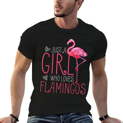 Just A Girl Who Loves Flamingos  Slim-fit Cut T-Shirt