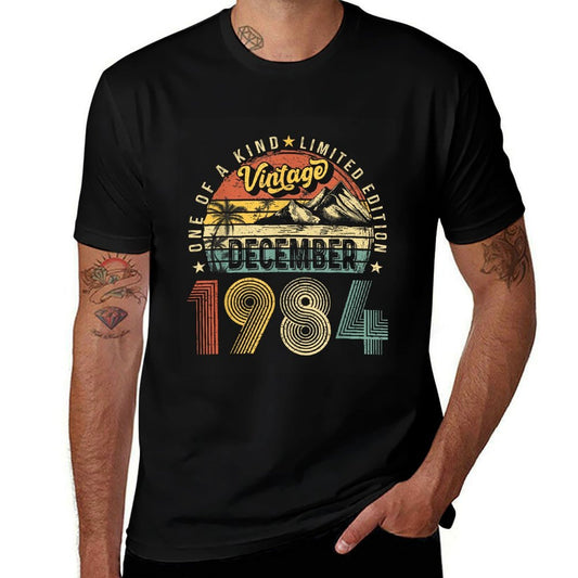 40th Birthday Gift Retro December 1984 40 Year Old Men Women  Quick-drying T-Shirt