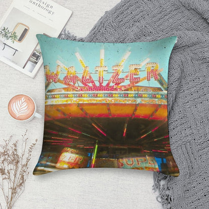 Spinning Cars Soft Warmth Comfort Throw Pillow