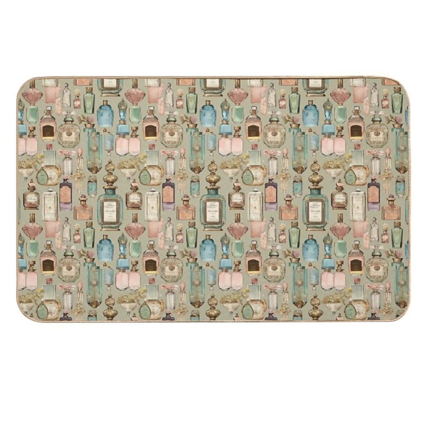 Nostalgic Fragrance Bottles  Toxin-Free Bath Mat