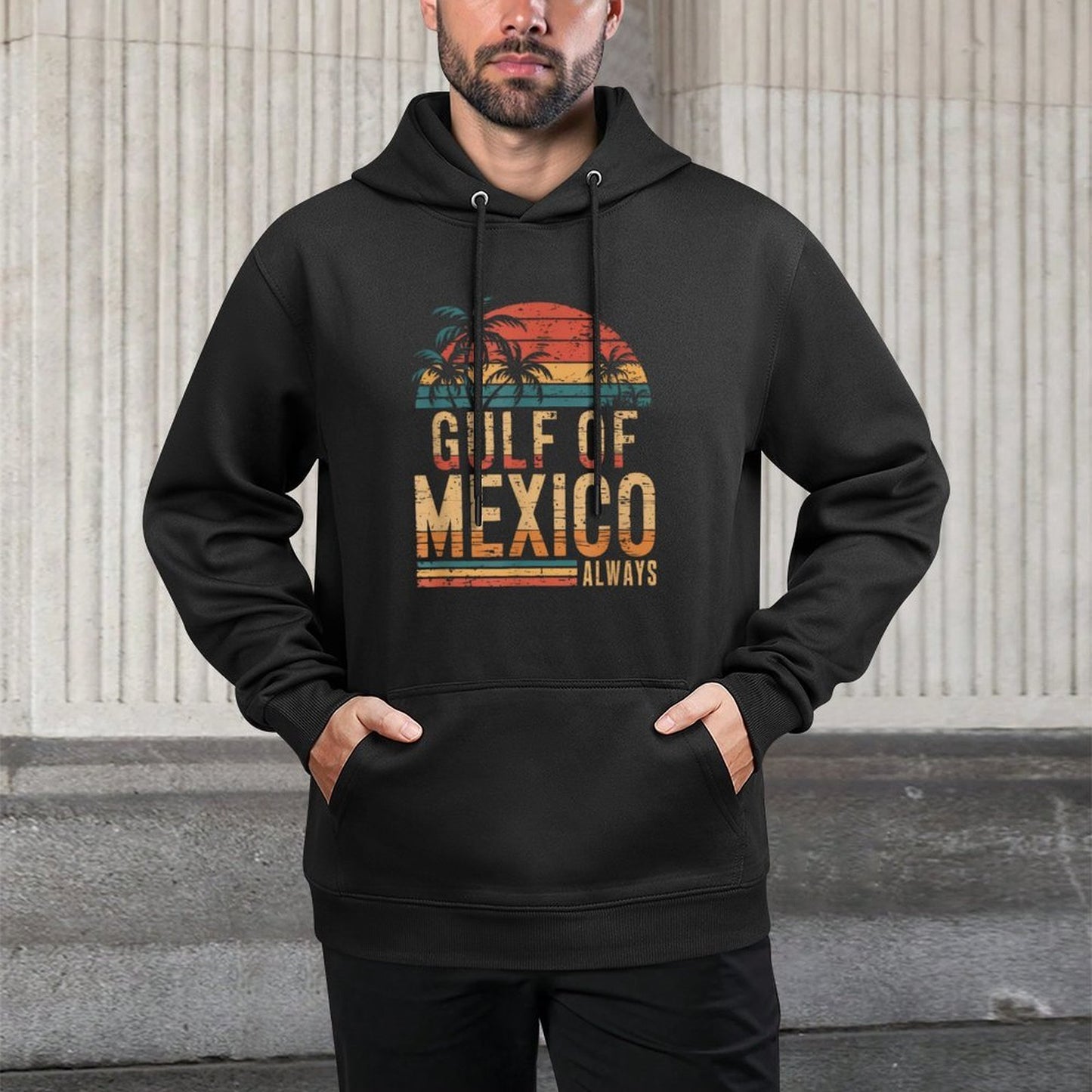Gulf of Mexico Always Retro Vintage Gulf of Mexico Moisture-Wicking Hoodie