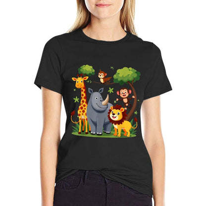 Forest Animals Jungle Animal Idea For Kids & Animal Themed  Versatile T-Shirt