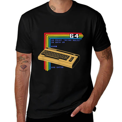 Retro Computer C64  Lightweight T-Shirt