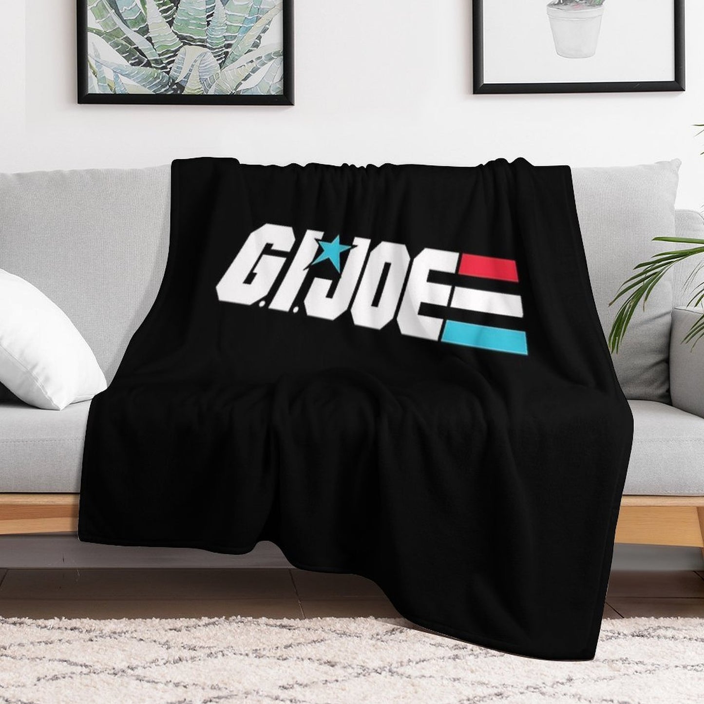 Gijoe Logo Plush Throw Blanket