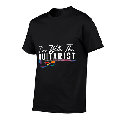I'm With The Guitarist Girlfriend Gifts Guitar Player Band  Affordable Price T-Shirt
