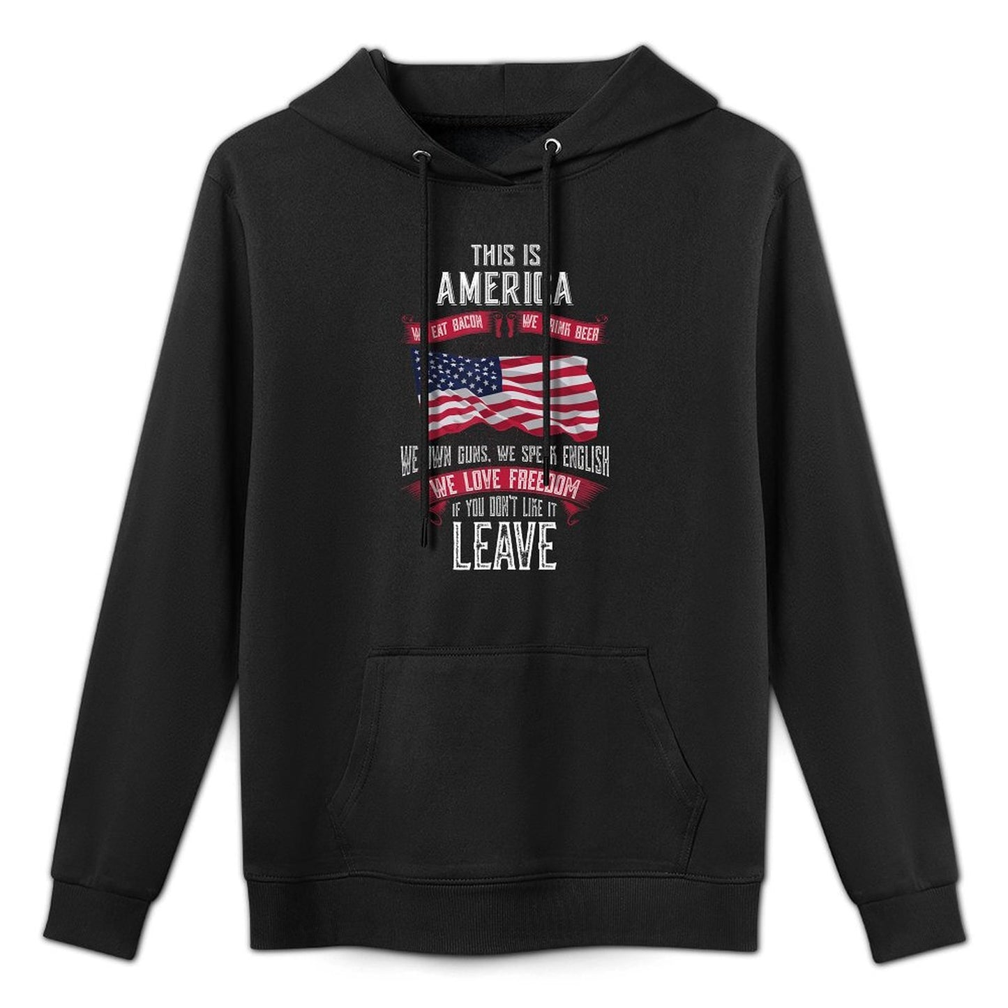 This Is America If You Dont Like It Leave Moisture-Wicking Hoodie