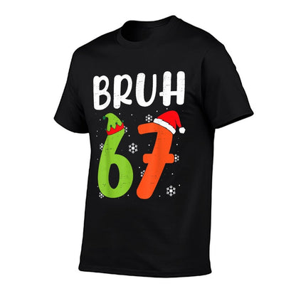 Funny Bruh 67 Christmas Pajamas Six Seven Xmas 6-7 Meme  Classic T-Shirt