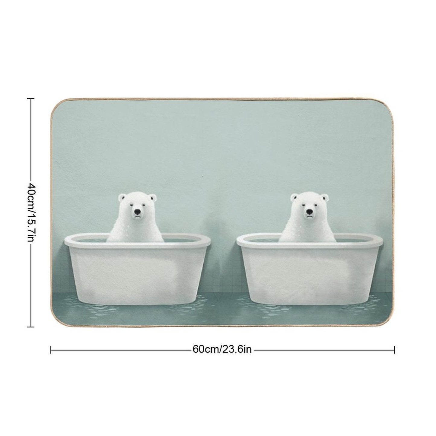 Cartoon World of Fantasy Humor And Absurdity  Toxin-Free Bath Mat