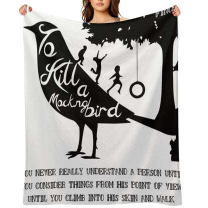 To Kill A Mocking Bird Sustainable Throw Blanket