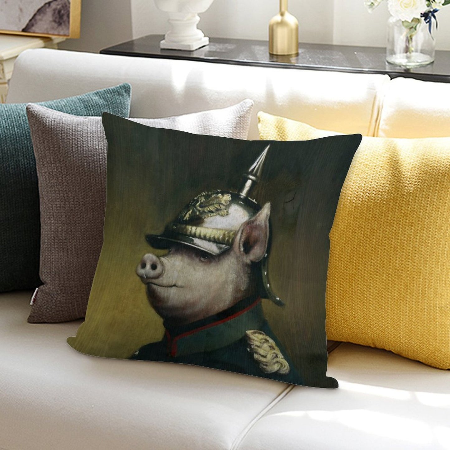 Pigglehaube Soft Decorative Cover Throw Pillow