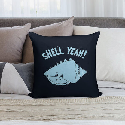 (S)HELL YEAH! Soft Easy Maintenance Throw Pillow