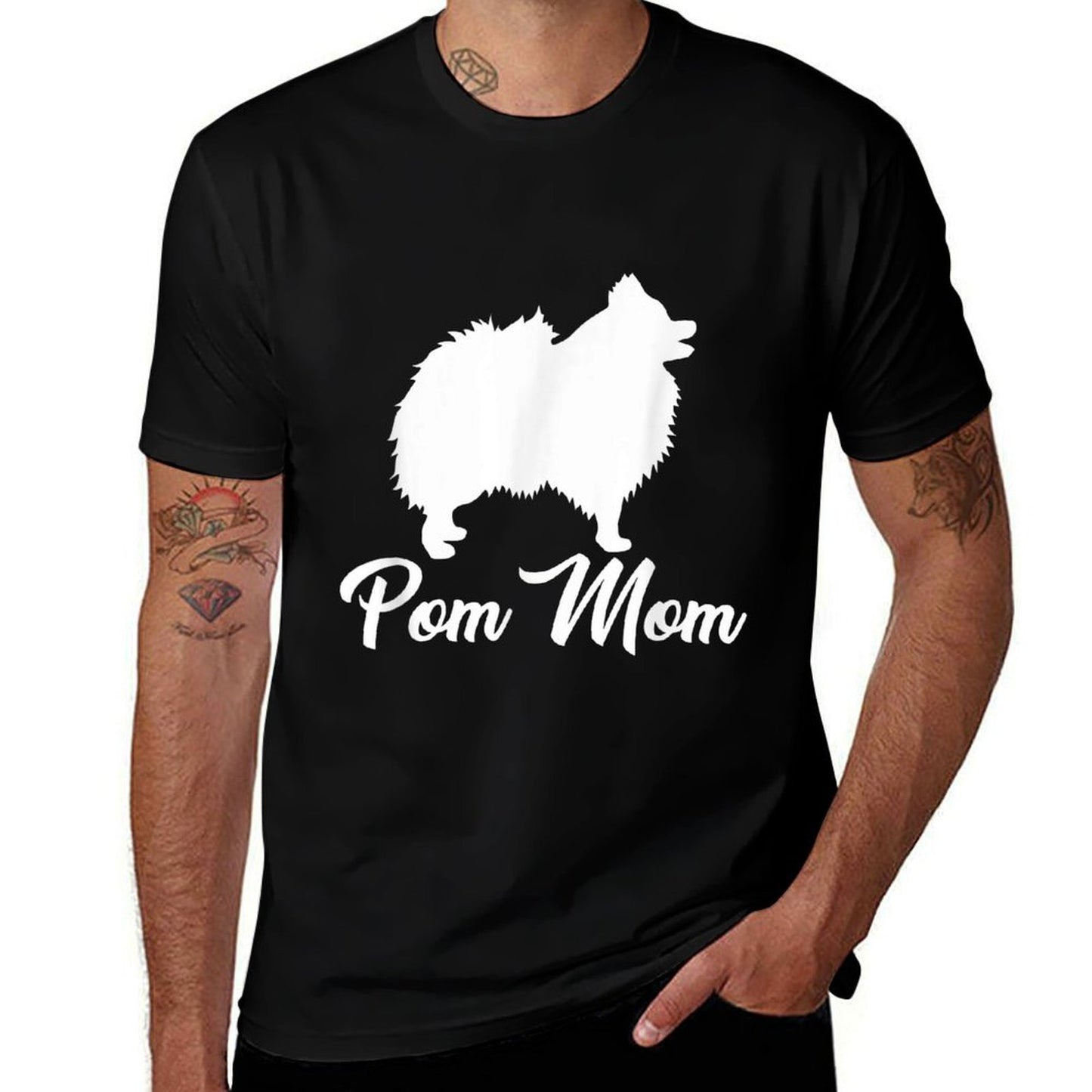Pom Mom Pomeranian  Moisture-wicking T-Shirt