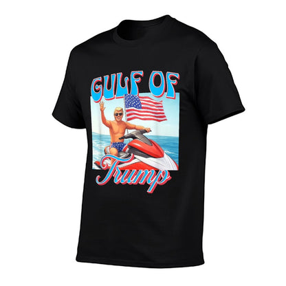 Gulf Of Trump America Flag Beach Lake Ocean Vacation Summer Soft T-Shirt
