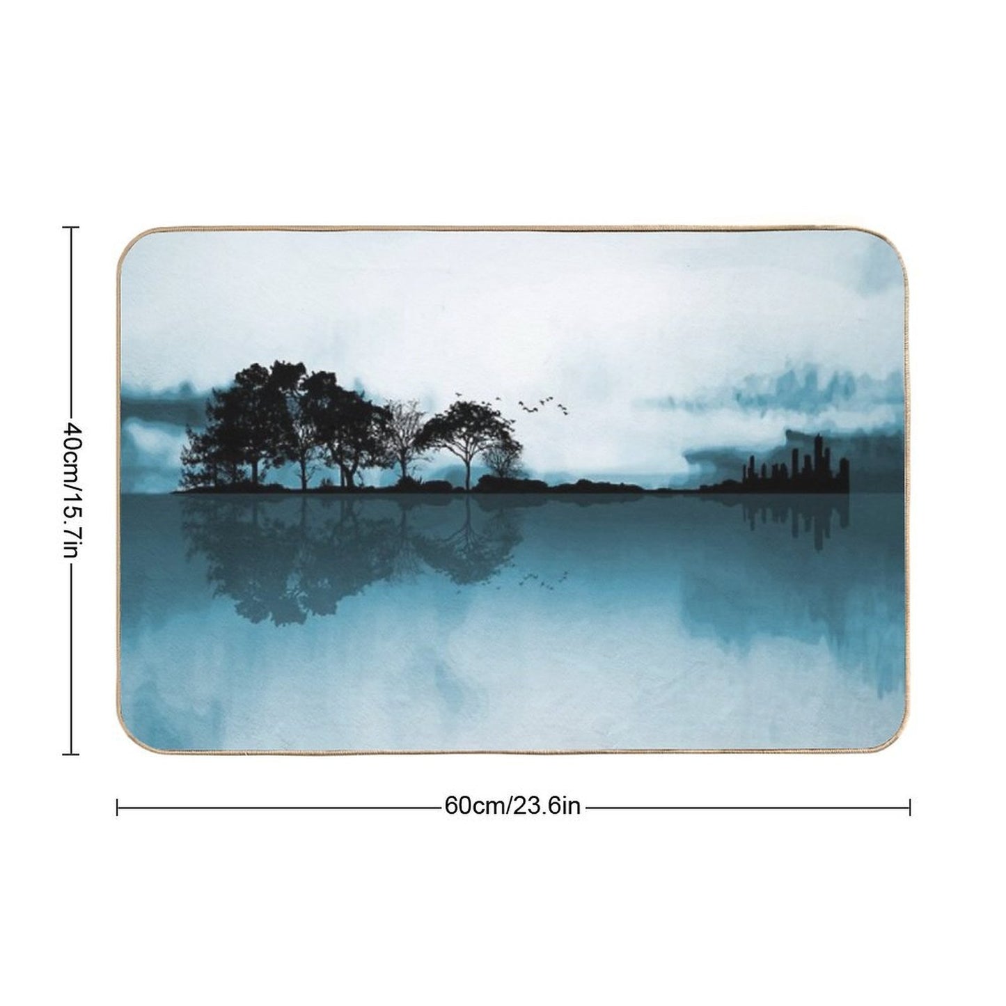 Nature Guitar Blues  Long-Lasting Bath Mat