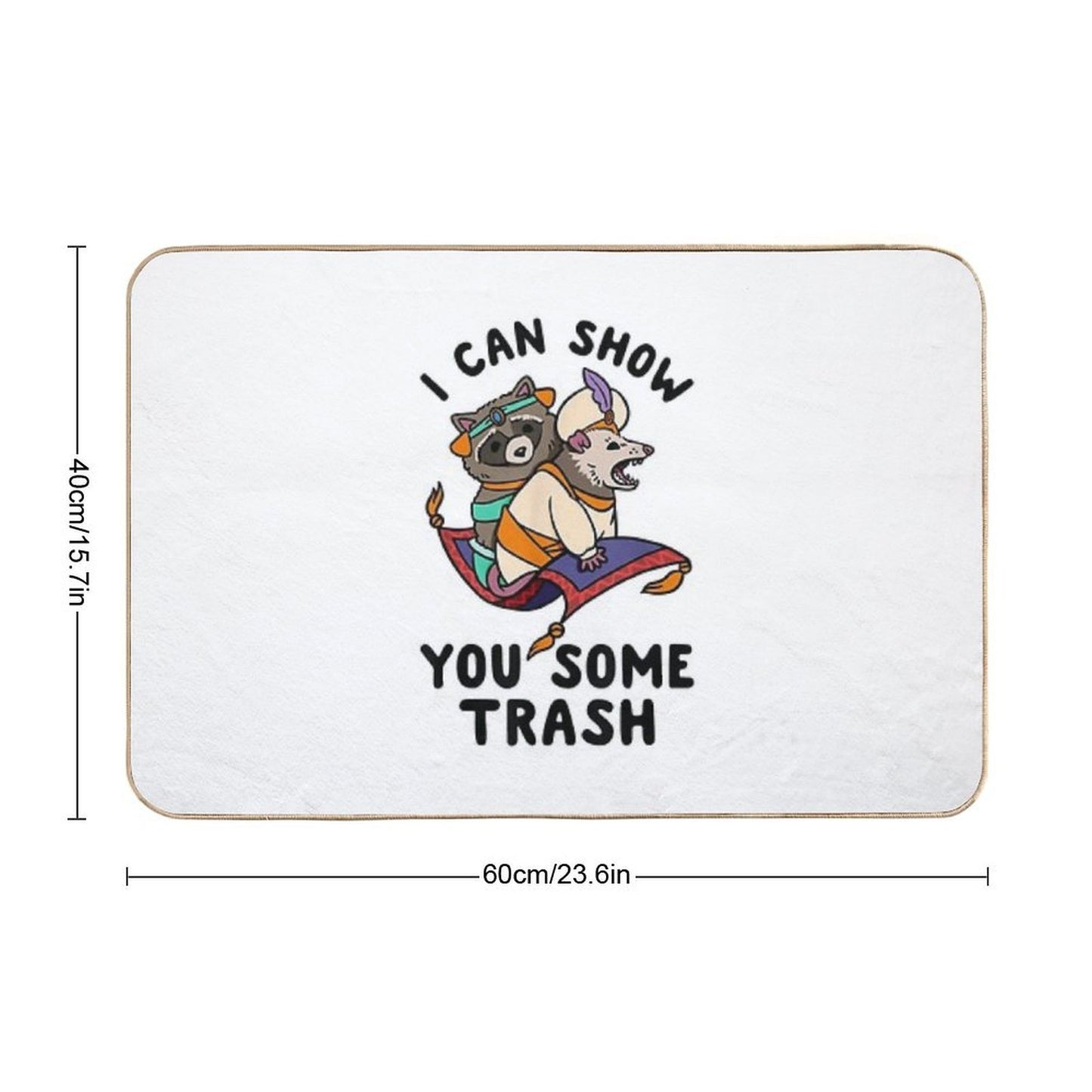 I Can Show You Some Trash  Toxin-Free Bath Mat