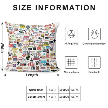 Musical Logos Soft Multiple Sizes Throw Pillow