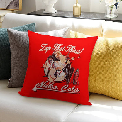 Nuka Pinup Girl Worn-Out Dks Soft Durable Construction Throw Pillow