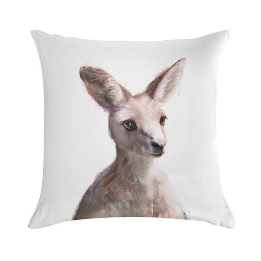 Little Kangaroo Soft Skin-Friendly Throw Pillow