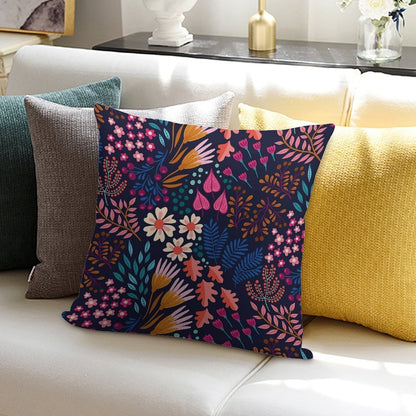 BLISS Flower Field Soft Anti-Pilling Throw Pillow