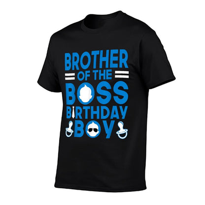 BROTHER Of The Boss Birthday Boy Funny Baby Family Party  Wrinkle-resistant T-Shirt
