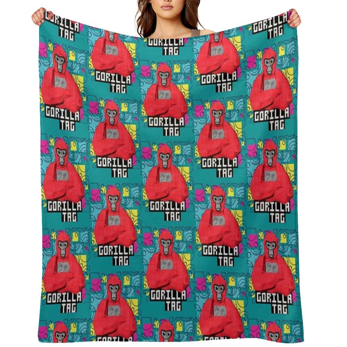 Gorilla Tag Cools Red 4 Compact Throw Blanket