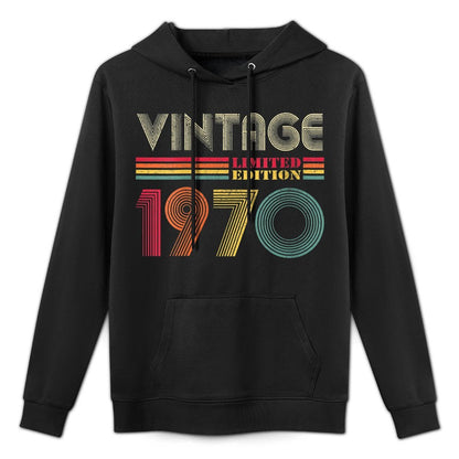 Womens Vintage 1970 Limited Edition Gift 50th Birthday Easy Care Hoodie