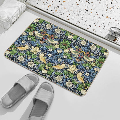 Art Nouveau Bird And Flower Tapestry  Versatile Bath Mat