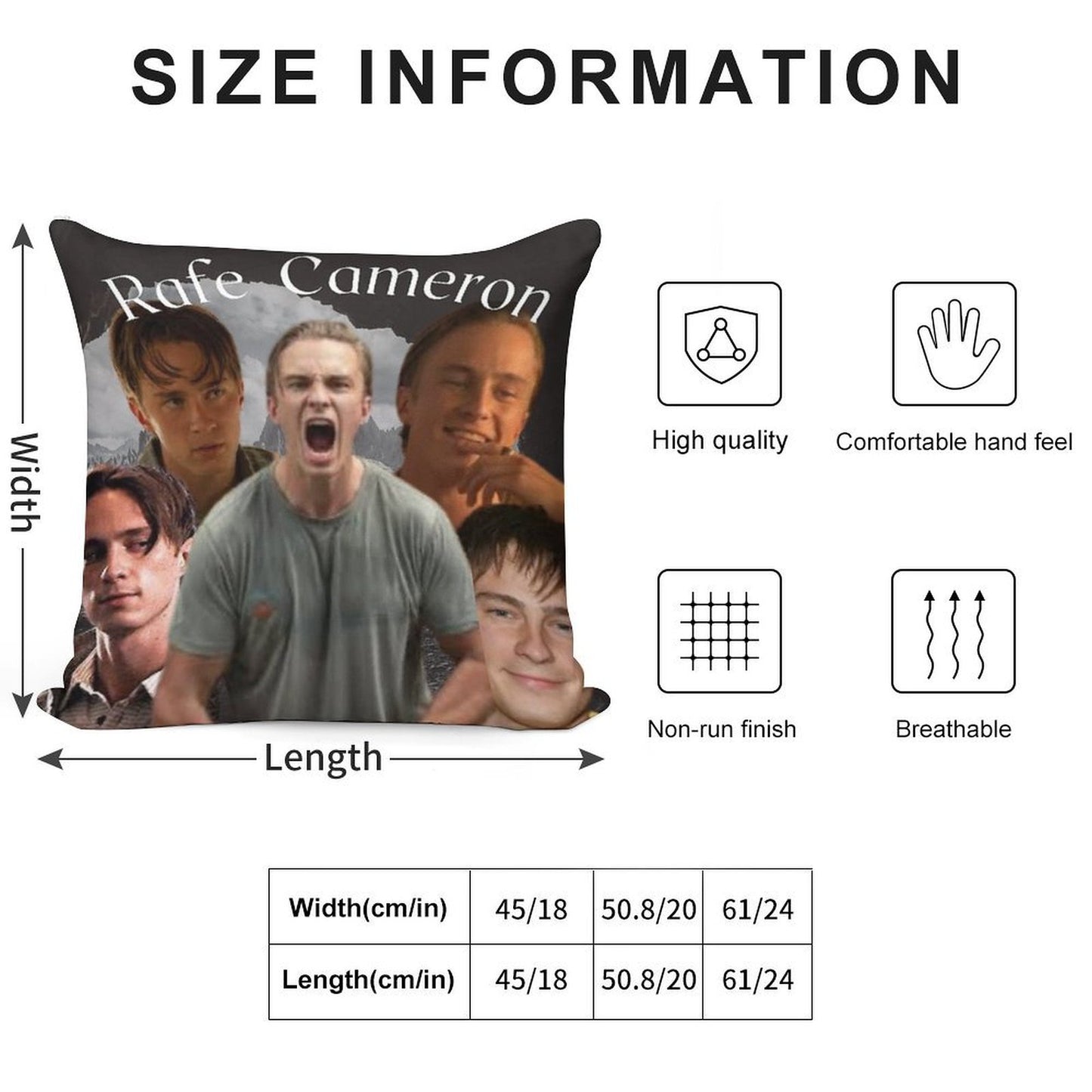 Rafe Cameron Soft Washable Throw Pillow