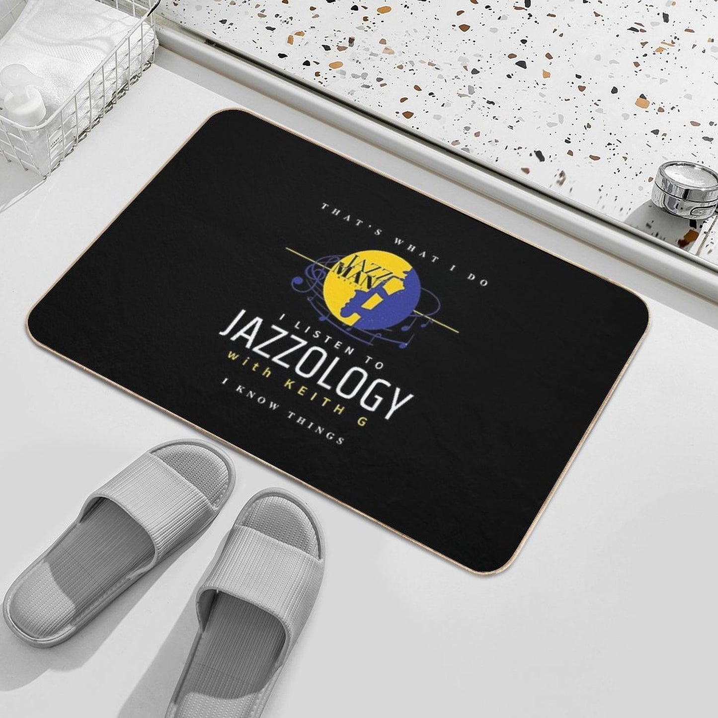 Jazzology with Keith G I Know Things  High-Traffic Bath Mat