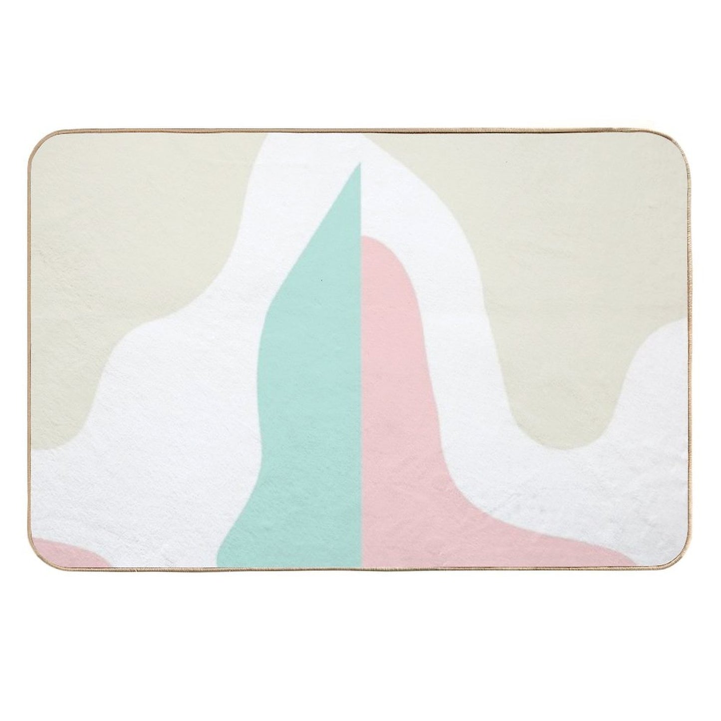 Abstract Modern Pastels  Long-Lasting Bath Mat