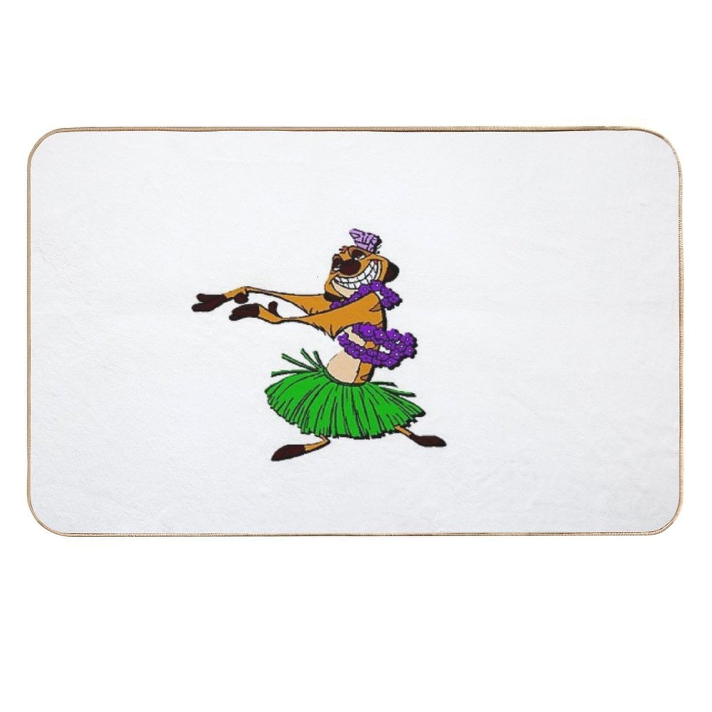 Timon Funny Drawing  2  Absorbent Bath Mat