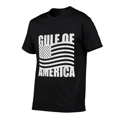 Gulf of USA America Funny USA Flag Summer-ready Fabric T-Shirt
