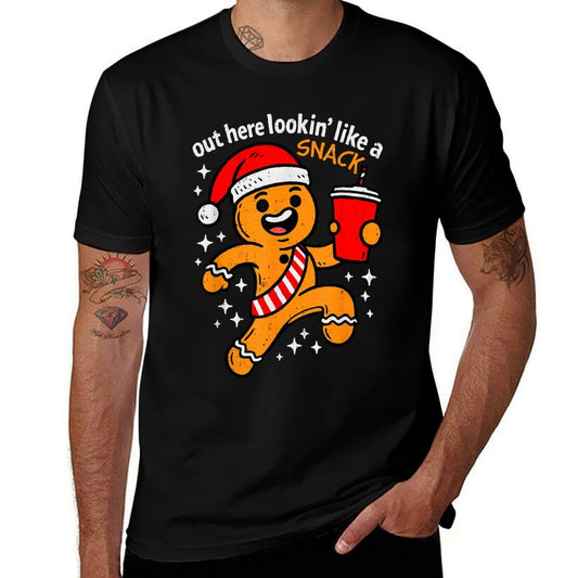 Funny Gingerbread Snack Christmas Xmasns Girls Boys Kids  Versatile T-Shirt