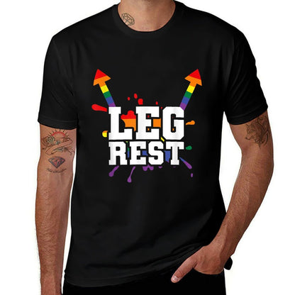 Leg Rest Funny Naughty Dad Joke Vagitarian Design Lesbian  High-quality Stitching T-Shirt