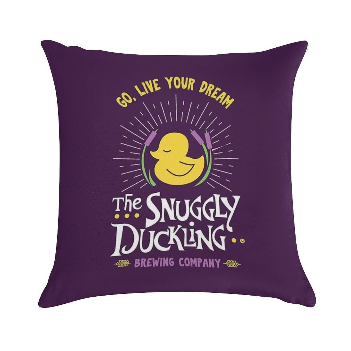 Snuggly Duckling Brewing Company - Tangled Soft Anti-Pilling Throw Pillow
